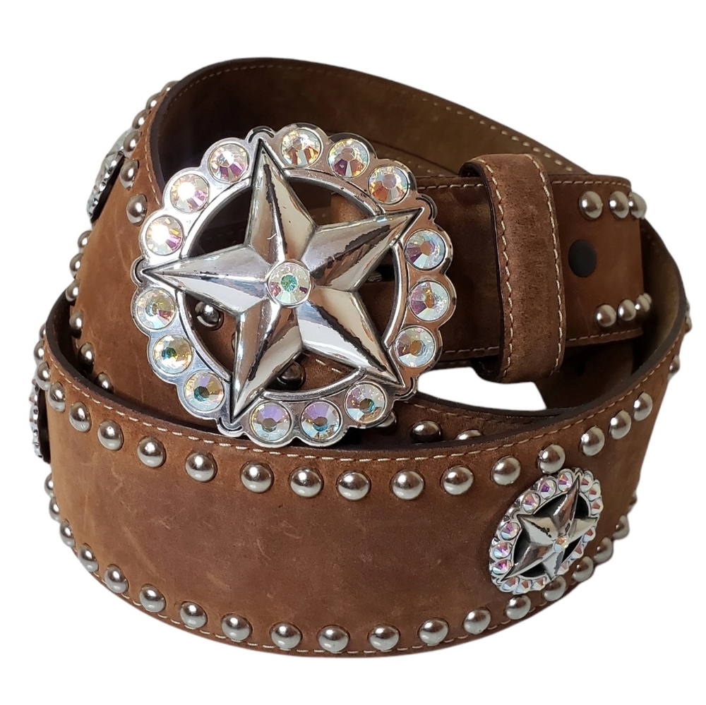 Tony Lama Texas Star Leather Belt size 38 - Picture 16 of 16